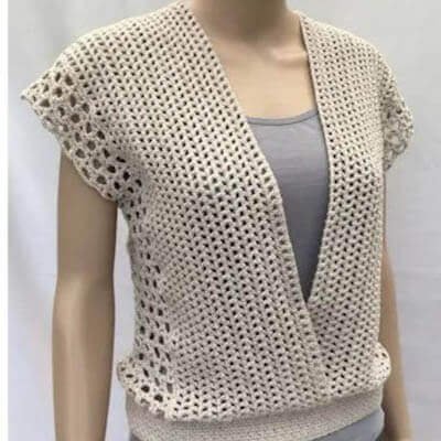 crochet sleeveless top