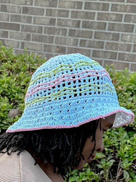 crochet summer sun hat