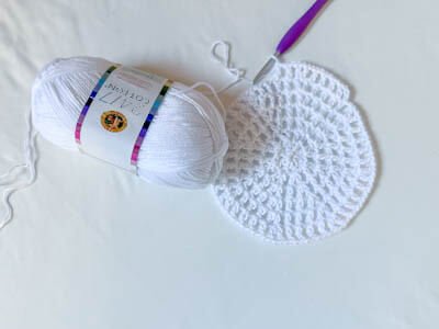 crochet sunhat wip