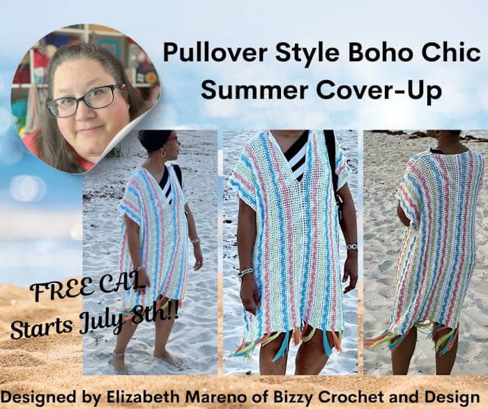 free crochet beach cover up