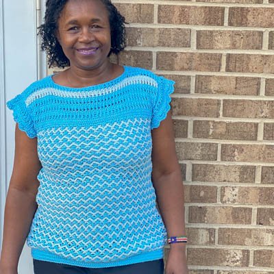 iris crochet lace top