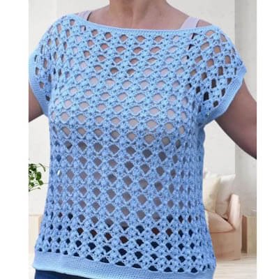 lace summer crochet top pattern