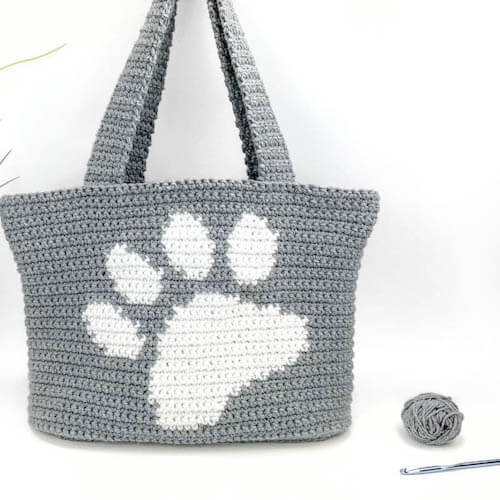 paw print bag