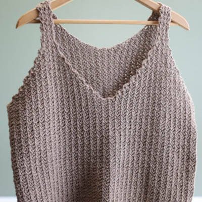 spider stitch crochet cami pattern