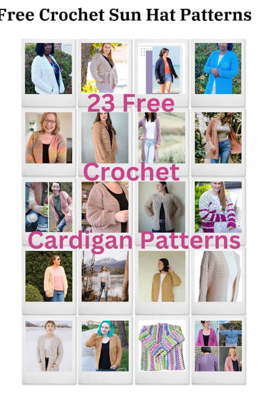 23 best crochet cardigan patterns