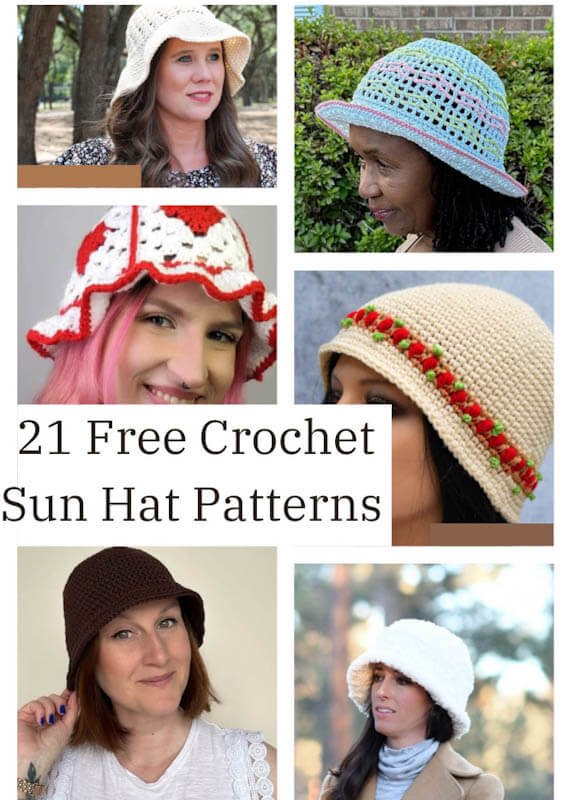 free crochet ssun hat patterns