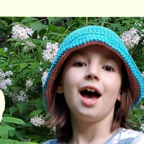 reversible crochet bucket hat