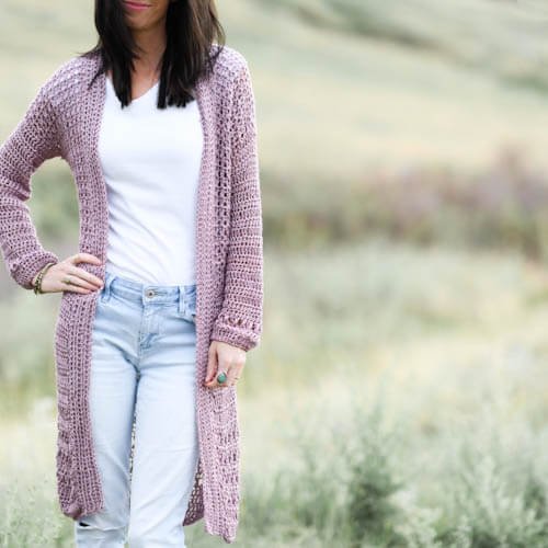 verano longline cardigan pattern