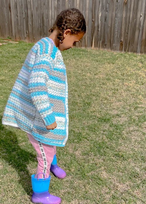 kids crochet cardigan pattern