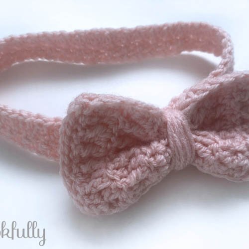 Bow Headband Free Crochet Pattern