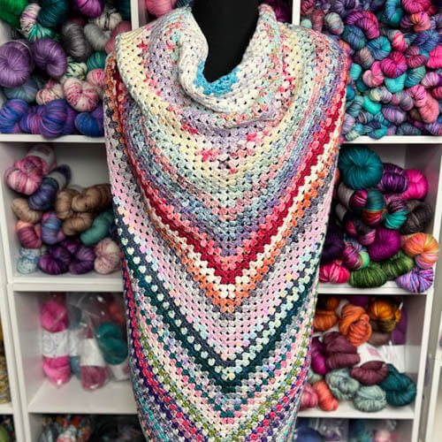 Granny triangle Shawl