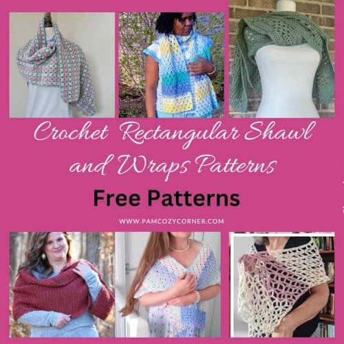 Free Crochet Rectangular Shawl Wrap Patterns