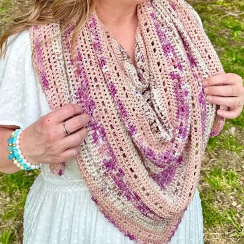 evening primrose shawl
