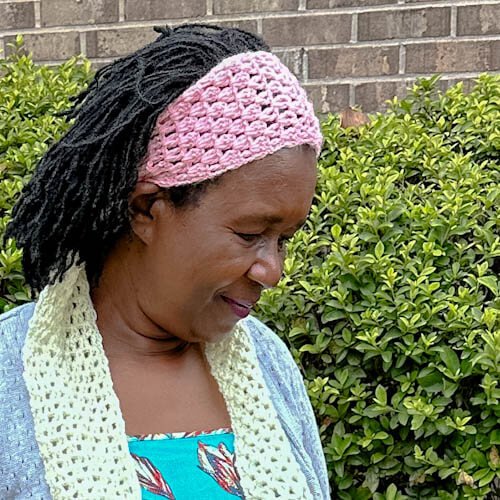 granny stitch crochet headband pattern