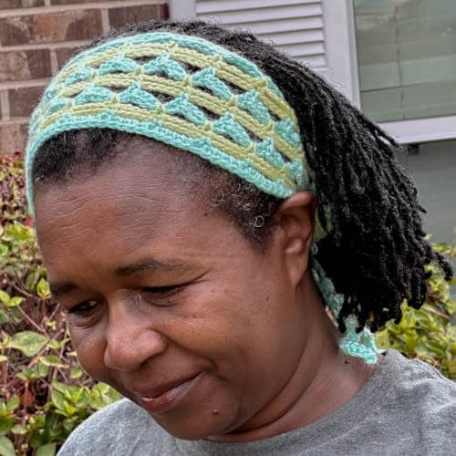 lace crochet headband pattern