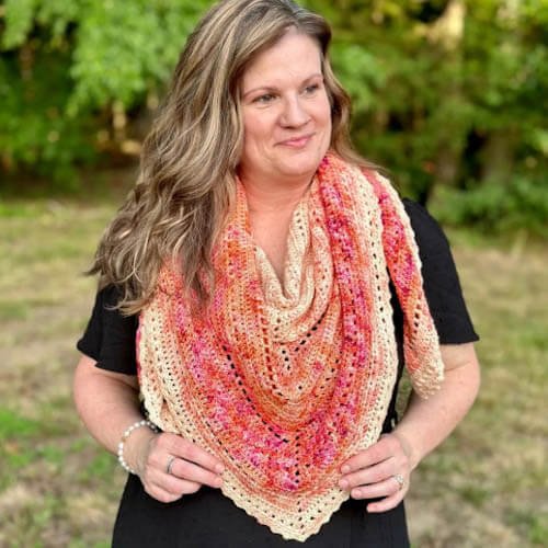 peachy keen shawl