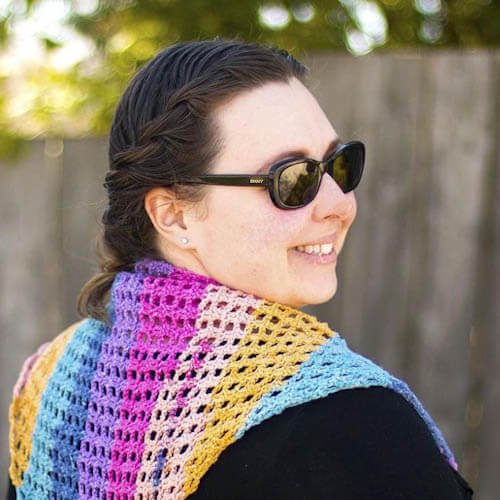 spring crochet Shawlttet