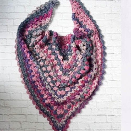 triangulation shawlette