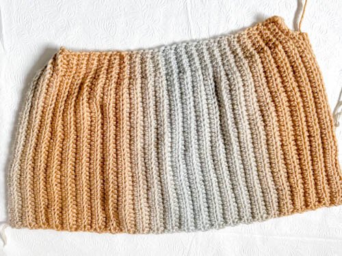 crochet hat in progress
